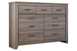 Zelen Warm Gray Dresser - B248-31 - Gate Furniture