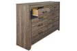 Zelen Warm Gray Dresser - B248-31 - Gate Furniture