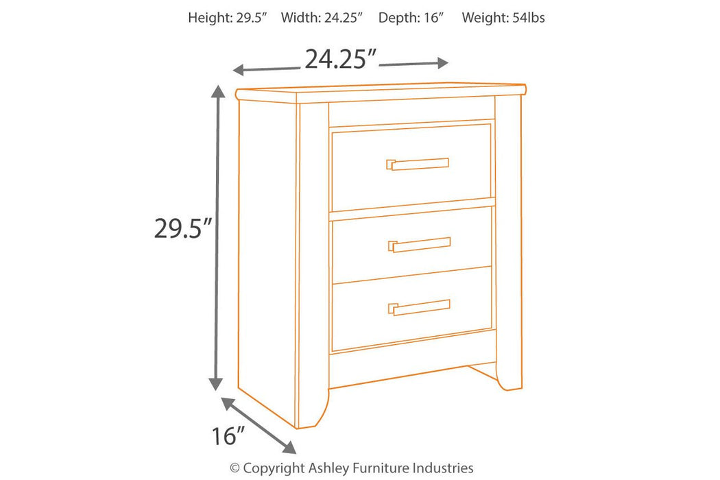 Zelen Warm Gray Nightstand - B248-92 - Gate Furniture